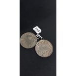 2 OLD CHURCH TOKENS 1774