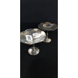 2 SILVER BON BON STANDS