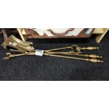 BRASS FIRE IRONS