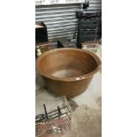 LARGE ANTIQUE COPPER TUB