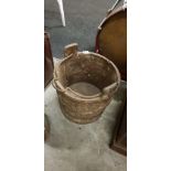 ANTIQUE WOODEN PALE/BUCKET