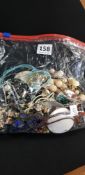 BAG OF COSTUME JEWELLERY