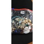 BAG OF COSTUME JEWELLERY