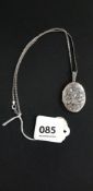 SILVER LOCKET AND CHAIN