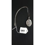 SILVER LOCKET AND CHAIN