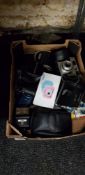 BOX OF CAMERAS