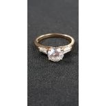 9CT AND CZ RING