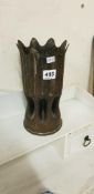 WW1 TRENCH ART SHELL VASE