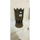 WW1 TRENCH ART SHELL VASE