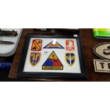 FRAMED US ARMY PATCHES