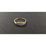 ANTIQUE 18 CARAT YELLOW GOLD DIAMOND RING