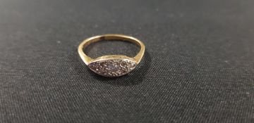 ANTIQUE 18 CARAT YELLOW GOLD DIAMOND RING