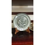 PEWTER COLLECTORS PLATE