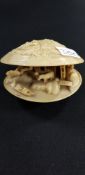 ANTIQUE CHINESE SHELL CARVING