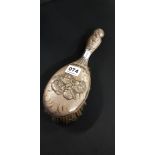 ANTIQUE SILVER CHERUB BRUSH