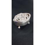 ART NOUVEAU SILVER TRINKET BOX - BIRMINGHAM 1904 - 42 GRAMS