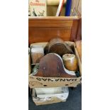 BOX OF CLOCKS ETC