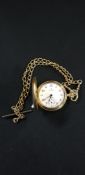 POCKET WATCH AND CHAIN