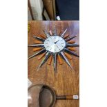 SUN BURST CLOCK