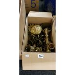 BOX OF BRASSWARE