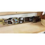 3 LEATHER BELTS WITH 4 AMERICAN CHARACTER BUCKLEY