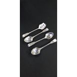 SET OF 4 IRISH SILVER EGG SPOONS - DUBLIN CIRCA 48 GRAMS