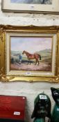 OIL ON BOARD - KELLSBORO JACK RACE HORSE