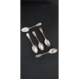 5 GEORGIAN IRISH SILVER SPOONS