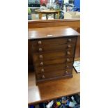 SET OF MINIATURE DRAWERS