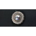 VICTORIAN SILVER TARGET BROOCH