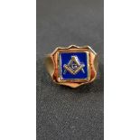 GOLD MASONIC RING