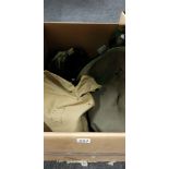 BOX OF MILITARY ITEMS