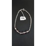 SILVER AMETHYST SET NECKLACE