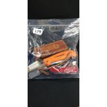 BAG OF PEN KNIVES