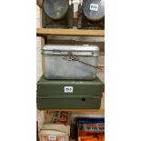 MILITARY COOKING STOVE AND MESS TIN