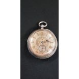 LARGE ANTIQUE SILVER AND GOLD POXKET WATCH