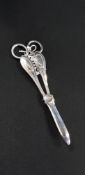 PAIR OF SILVER PLATE CANDLE SCISSORS