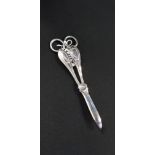 PAIR OF SILVER PLATE CANDLE SCISSORS