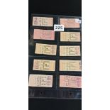 OLD BUS TICKETS