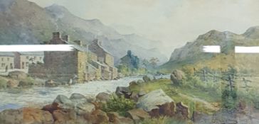 VICTORIAN WATERCOLOUR - E HULTON 1882