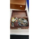 BOX OF COSTUME JEWELLERY