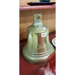 LARGE BRASS KING GEORGE VI FIRE BELL