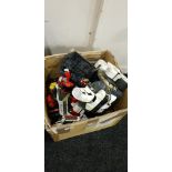 BOX OF VINTAGE TRANSFORMER TOYS AND PARTS A/F