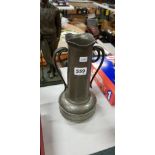 EDWARDIAN HAMMERED PEWTER ARTS AND CRAFTS DOUBLE HANDLED VASE