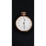 9CT GOLD WALTHAM POXKET WATCH