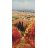 LTD EDITION EMBELISHED PRINT - VINEYARD