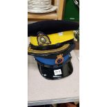 2 POLICE CAPS