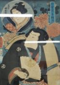 JAPANESE WOODBLOCK PRINT KABUKI 19TH CENTURY TOYOKUNI KUNISADA