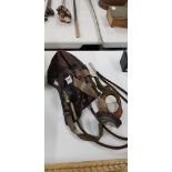 WORLD WAR LEATHER HEAD GEAR AND GOGGLES