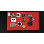 SHEET OF OLD COMRADE BADGES TO NAVY